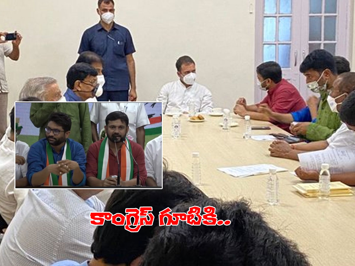 కాంగ్రెస్‌లో చేరిన కన్హయ్య కుమార్, జిగ్నేష్ మేవాని