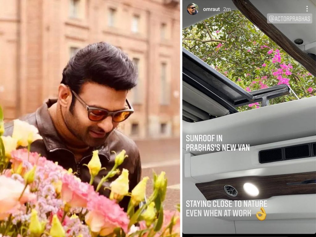 Sunroof in Prabhas new van