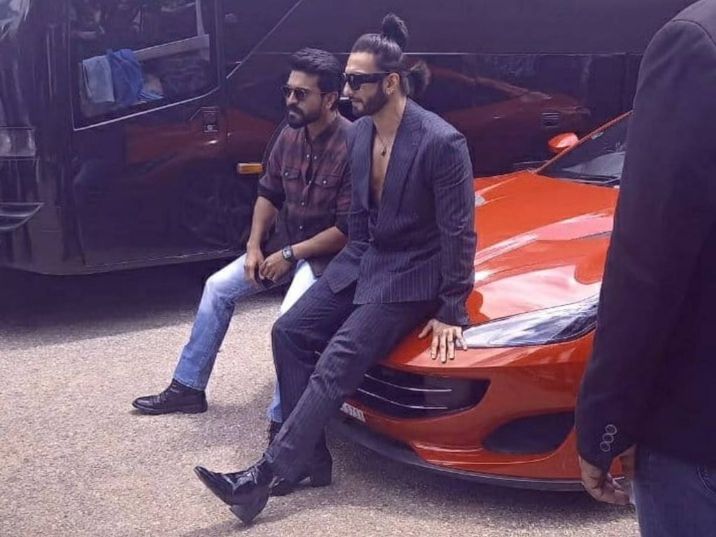 Ranveer Stuns With Two Ponytails At RC15 Opening Cermony