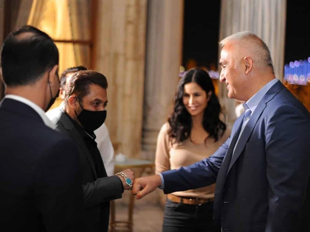Tiger 3 Stars Salman Khan Katrina Kaif Meet Turkish Minister