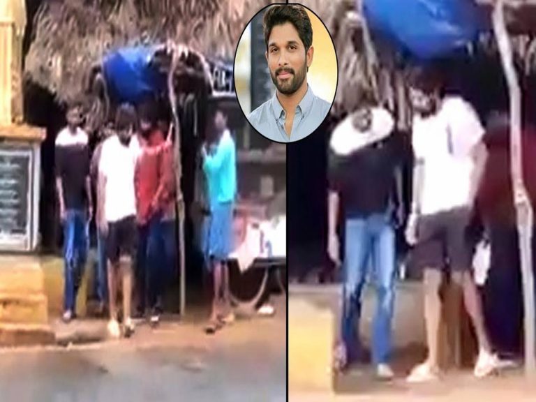 సింప్లిసిటీ: రోడ్ సైడ్ హోట‌ల్‌లో టిఫిన్ చేసిన అల్లు అర్జున్