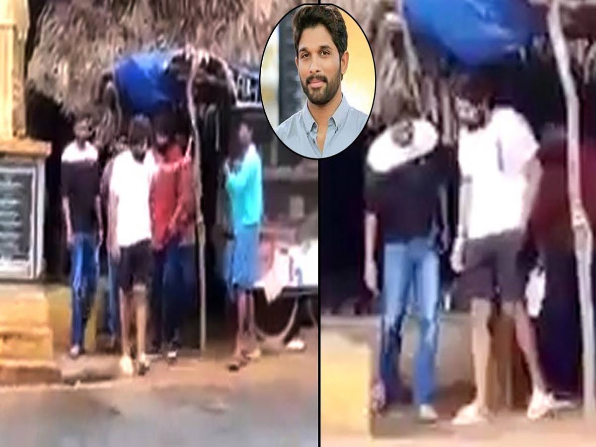 సింప్లిసిటీ: రోడ్ సైడ్ హోట‌ల్‌లో టిఫిన్ చేసిన అల్లు అర్జున్