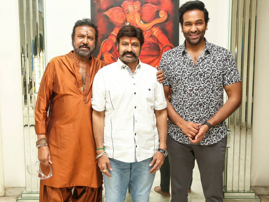 Mohan Babu and Manchu Vishnu Meets Balakrishna