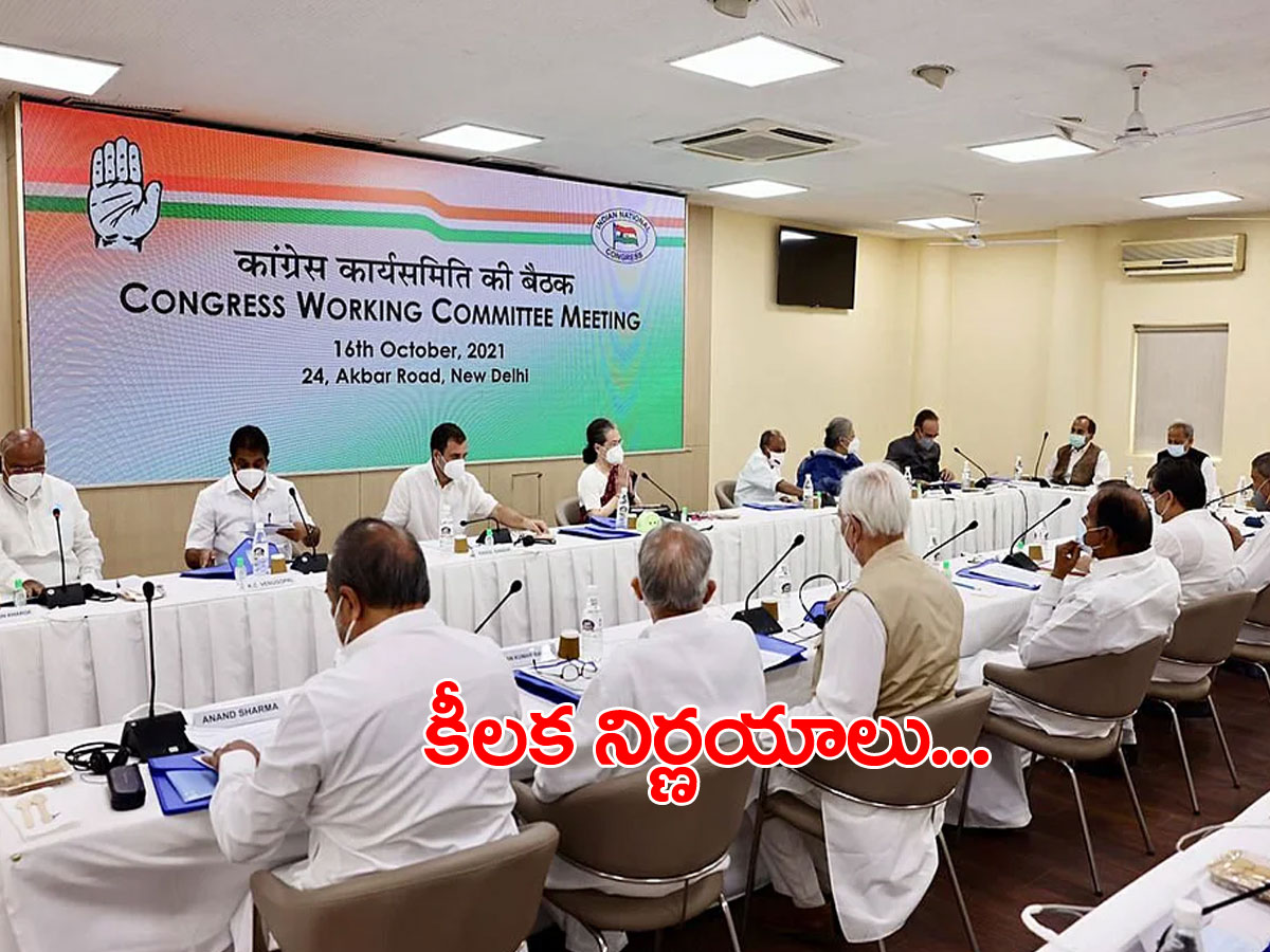 ముగిసిన సీడబ్ల్యూసీ.. కీలక నిర్ణయాలకు ఆమోదం