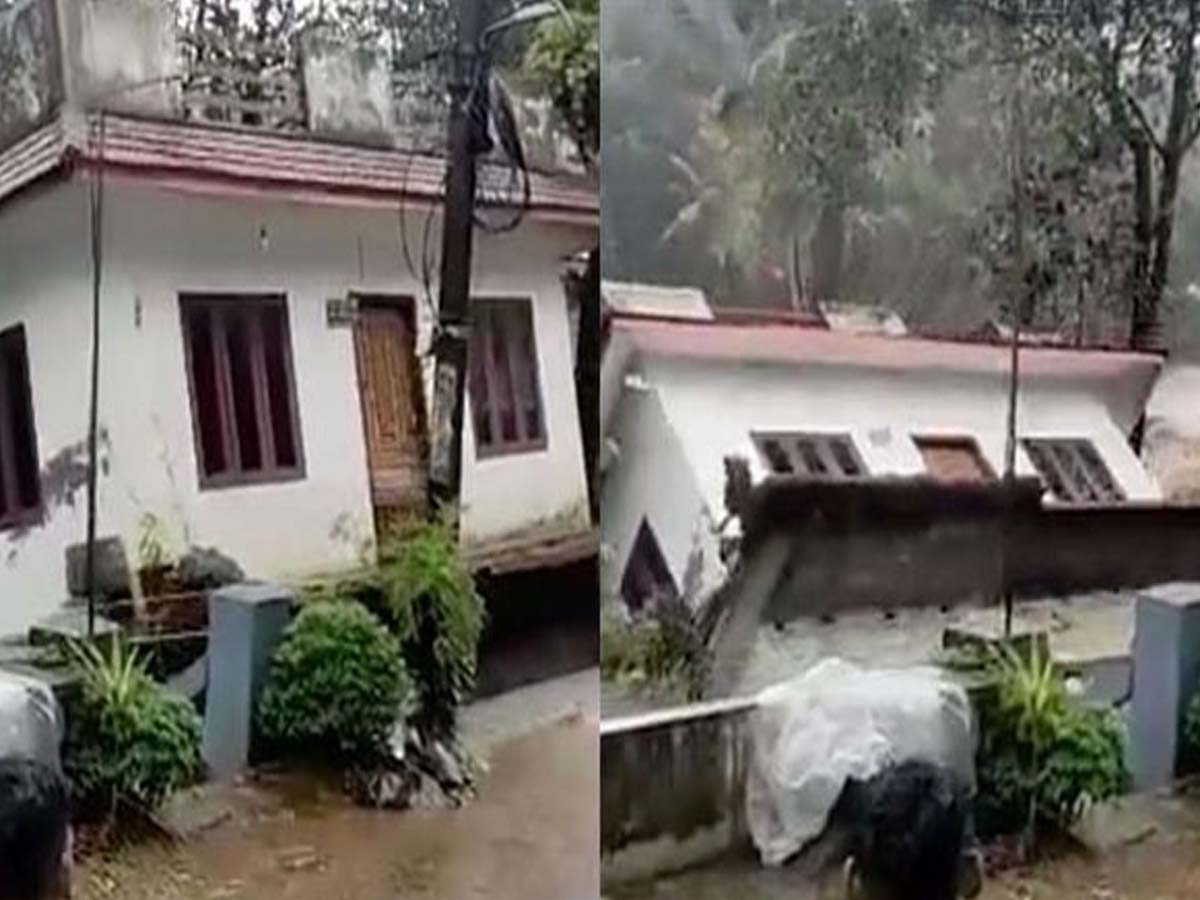 భారీ వ‌ర్షాల ఎఫెక్ట్‌:  వ‌ర‌ద‌ల్లో కొట్టుకుపోయిన ఇల్లు…