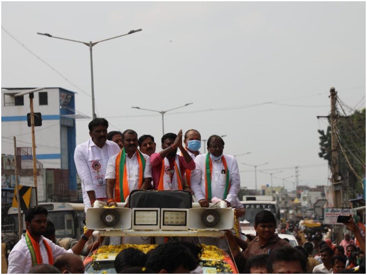 బద్వేల్ దంగల్.. కేంద్ర మంత్రి మురుగన్ ప్రచారం