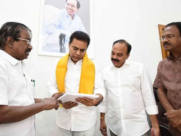 మంత్రి కేటీఆర్ ను కలిసిన తమిళనాడు ఎంపీలు