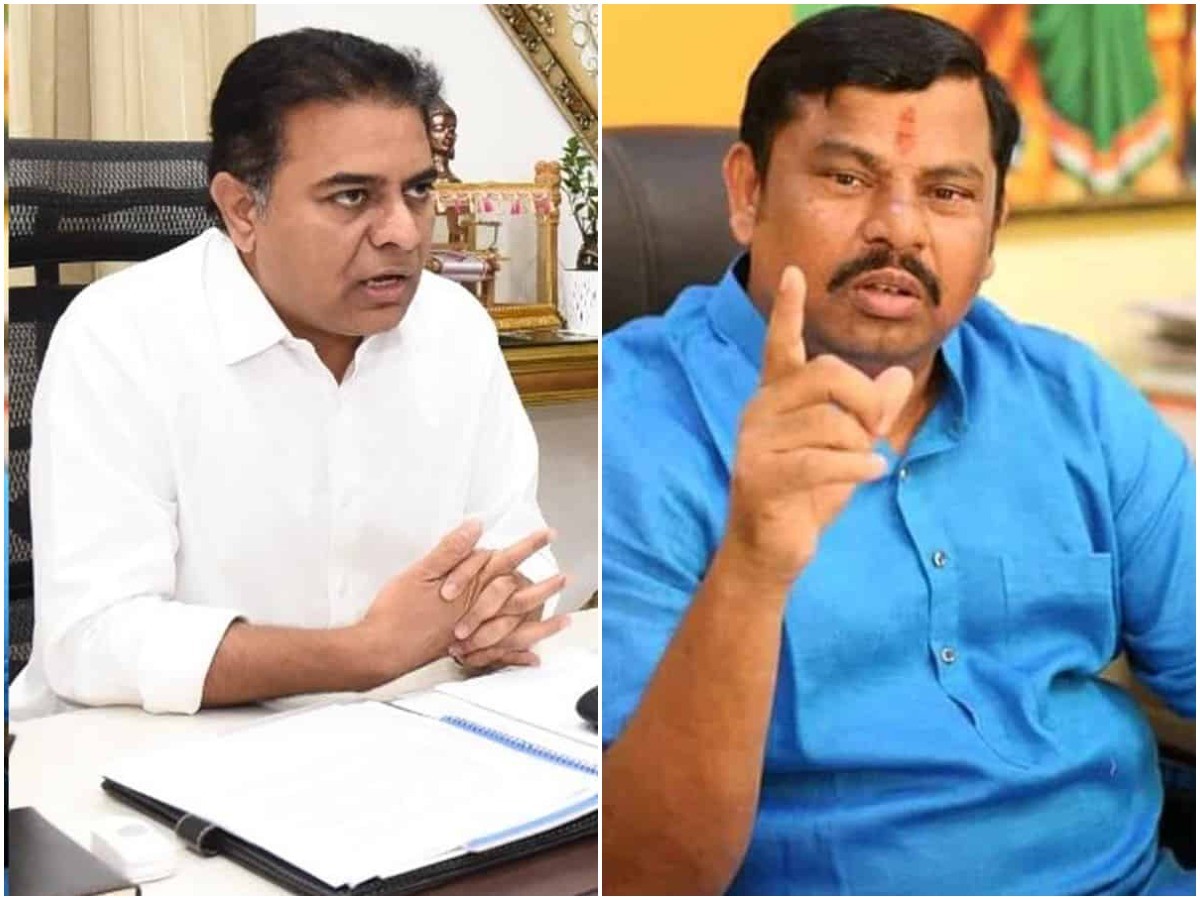మంత్రి కేటీఆర్‌ ట్వీట్‌కి రాజాసింగ్ కౌంటర్