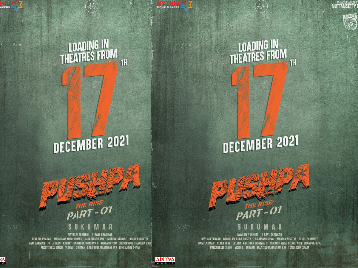 బన్నీ ఫ్యాన్స్ కు గుడ్ న్యూస్..పుష్ప రిలీజ్ డేట్ ఫిక్స్..!