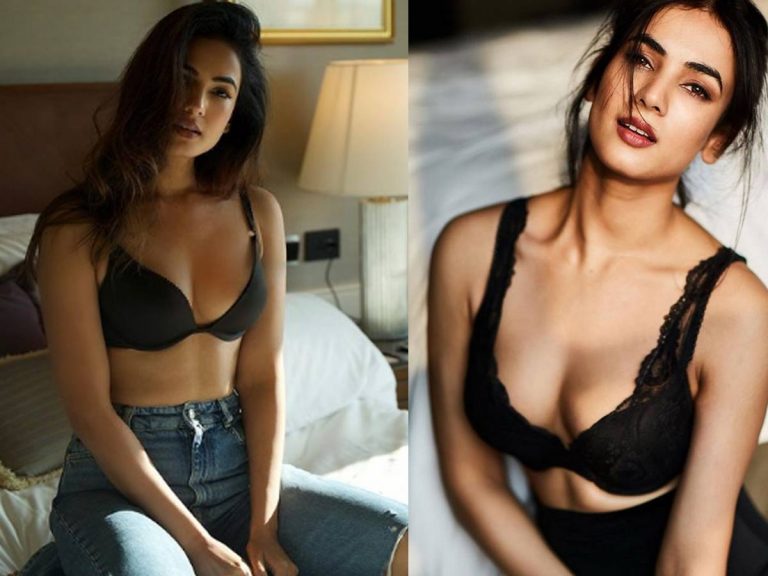 బెడ్ పై ఎద అందాలను ఎరగా వేసి కాక రేపుతున్న హీరోయిన్..