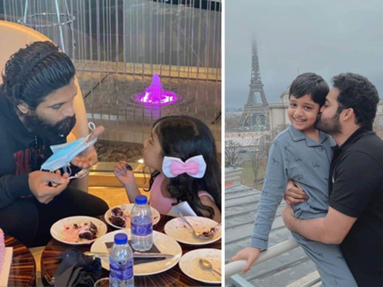 దుబాయ్ లో బన్నీ, ప్యారిస్ లో జూనియర్