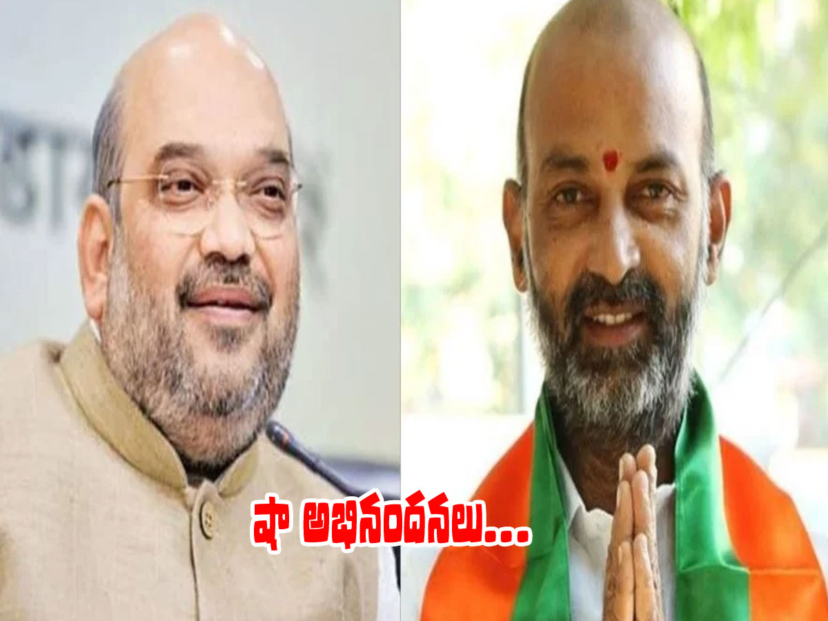 బండి సంజయ్‌కి అమిత్‌షా ఫోన్‌.. ఎన్నికల ఫలితంపై అభినందనలు