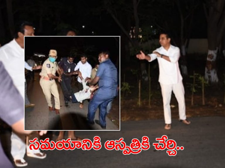 మానవత్వం చాటుకున్న కేటీఆర్.. తన కాన్వాయ్‌లో ఆస్పత్రికి బాధితులు