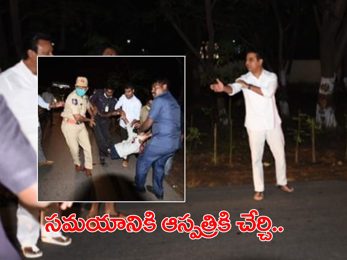 మానవత్వం చాటుకున్న కేటీఆర్.. తన కాన్వాయ్‌లో ఆస్పత్రికి బాధితులు