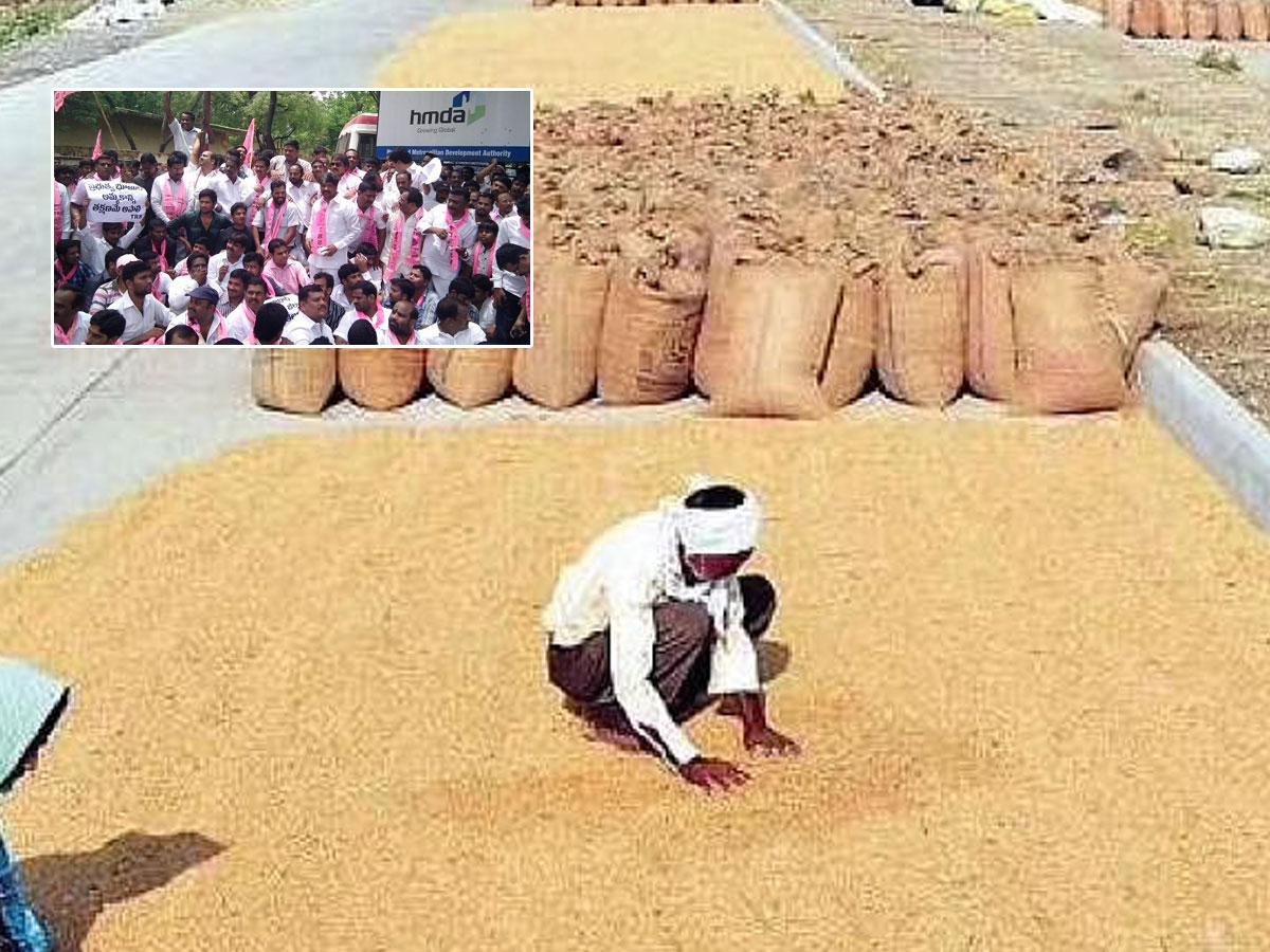 కేంద్రంపై పోరాటం.. రాష్ట్రవ్యాప్తంగా టీఆర్ఎస్‌ ధర్నాలు