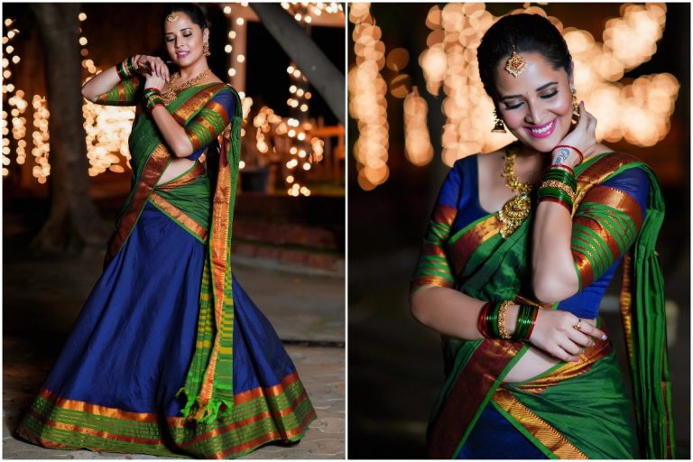 లంగా వోణీ.. అనసూయ అందాల బోణీ