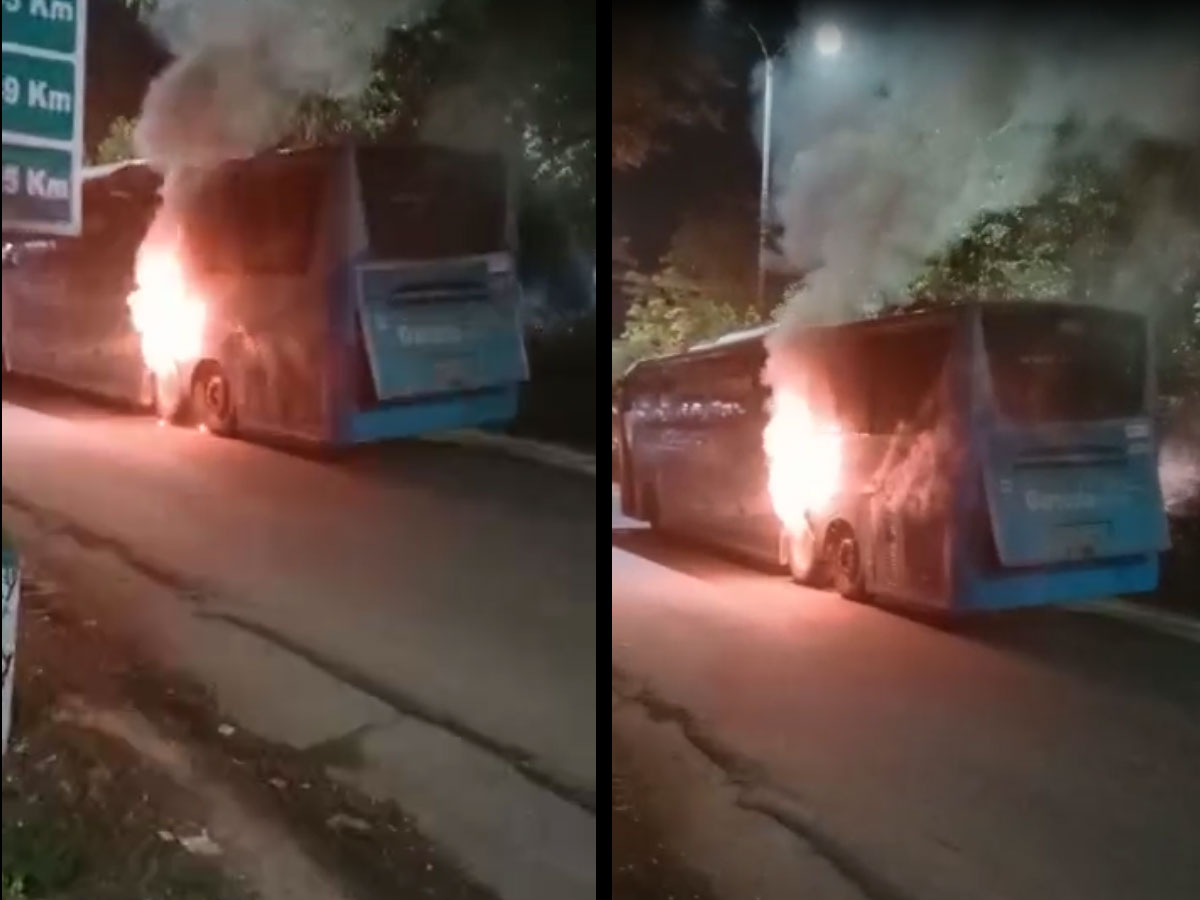 ఆర్టీసీ ఎసీ బస్సులో మంటలు.. తృటిలో తప్పిన ప్రమాదం..