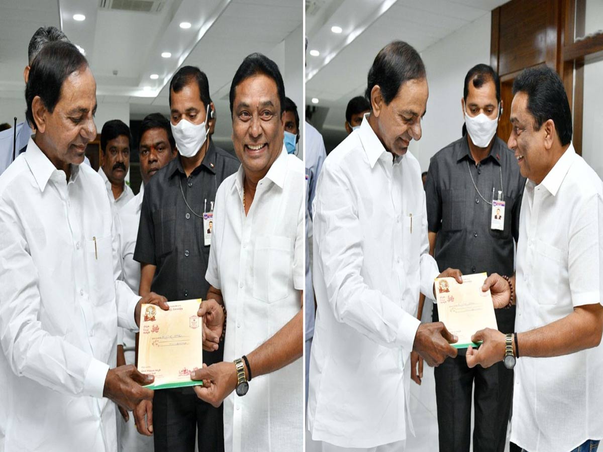 కుమార్తె వివాహానికి సీఎం కేసీఆర్ ని ఆహ్వానించిన నటుడు కాదంబరి కిరణ్