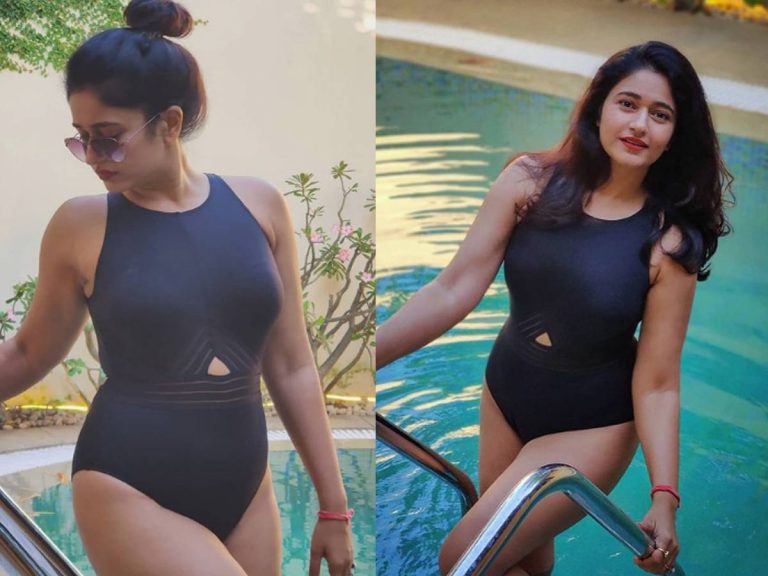 చల్లని పూల్లో వెచ్చని మంటలు రేపుతున్న హాట్ బ్యూటీ