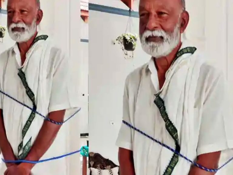 కాంగ్రెస్ నేత రఘువీరారెడ్డిని స్తంభానికి కట్టేసిందెవరు?