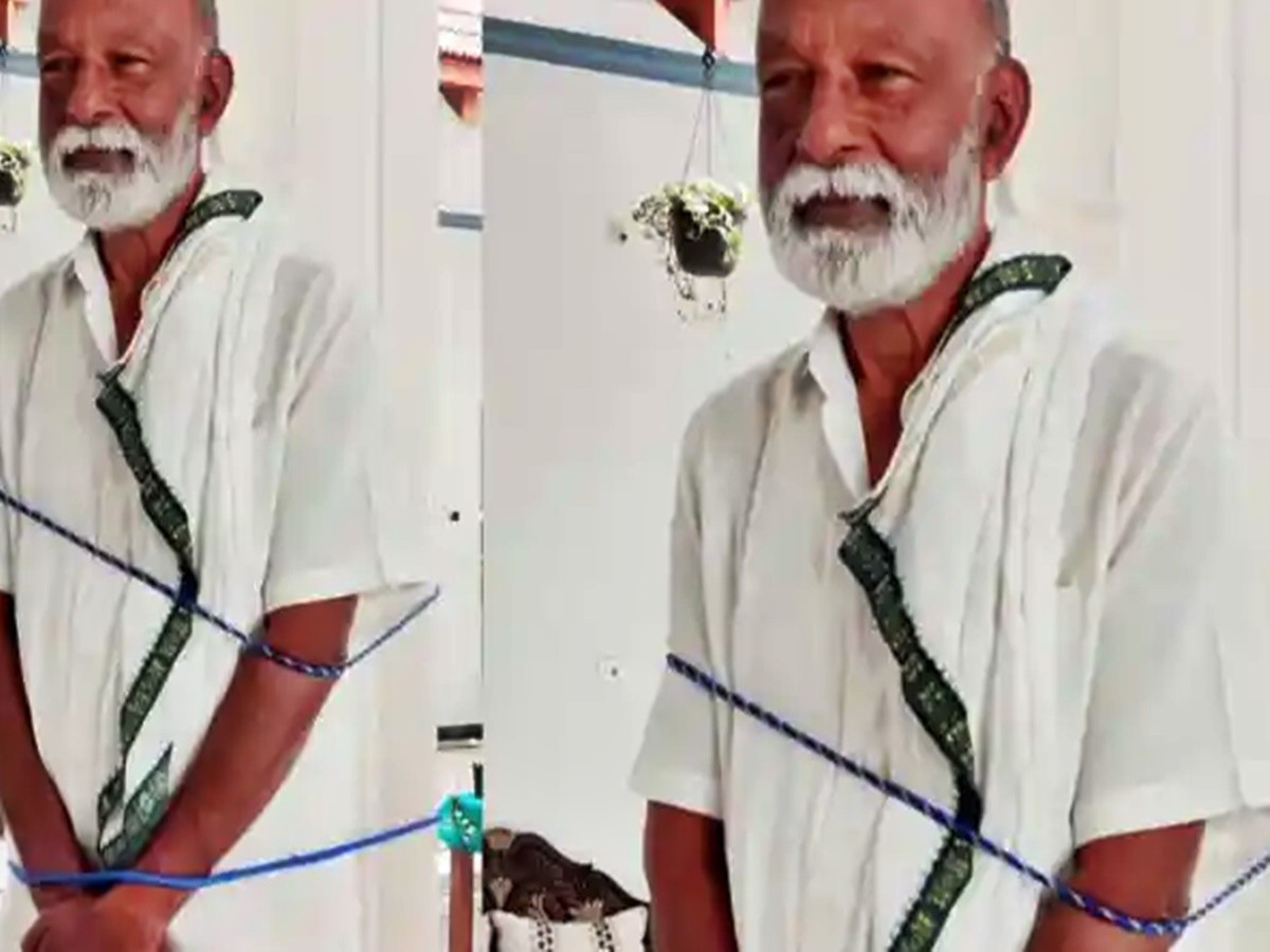 కాంగ్రెస్ నేత రఘువీరారెడ్డిని స్తంభానికి కట్టేసిందెవరు?