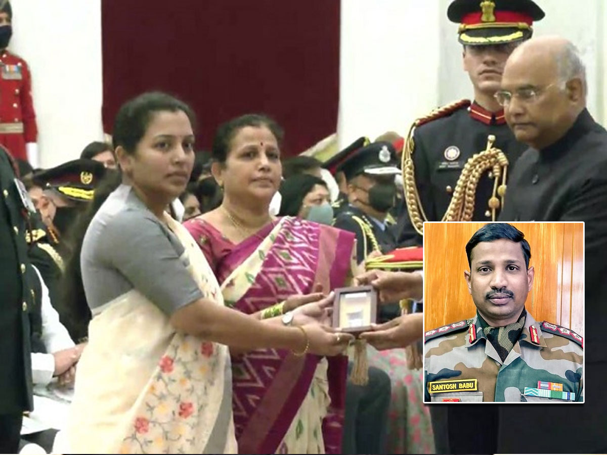 కల్నల్ సంతోష్ బాబుకు ‘మహవీర చక్ర’ అవార్డ్‌..