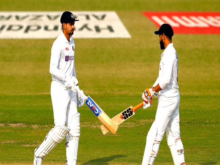 తొలి రోజు ముగిసిన ఆట… రాణించిన అయ్యర్, జడేజా