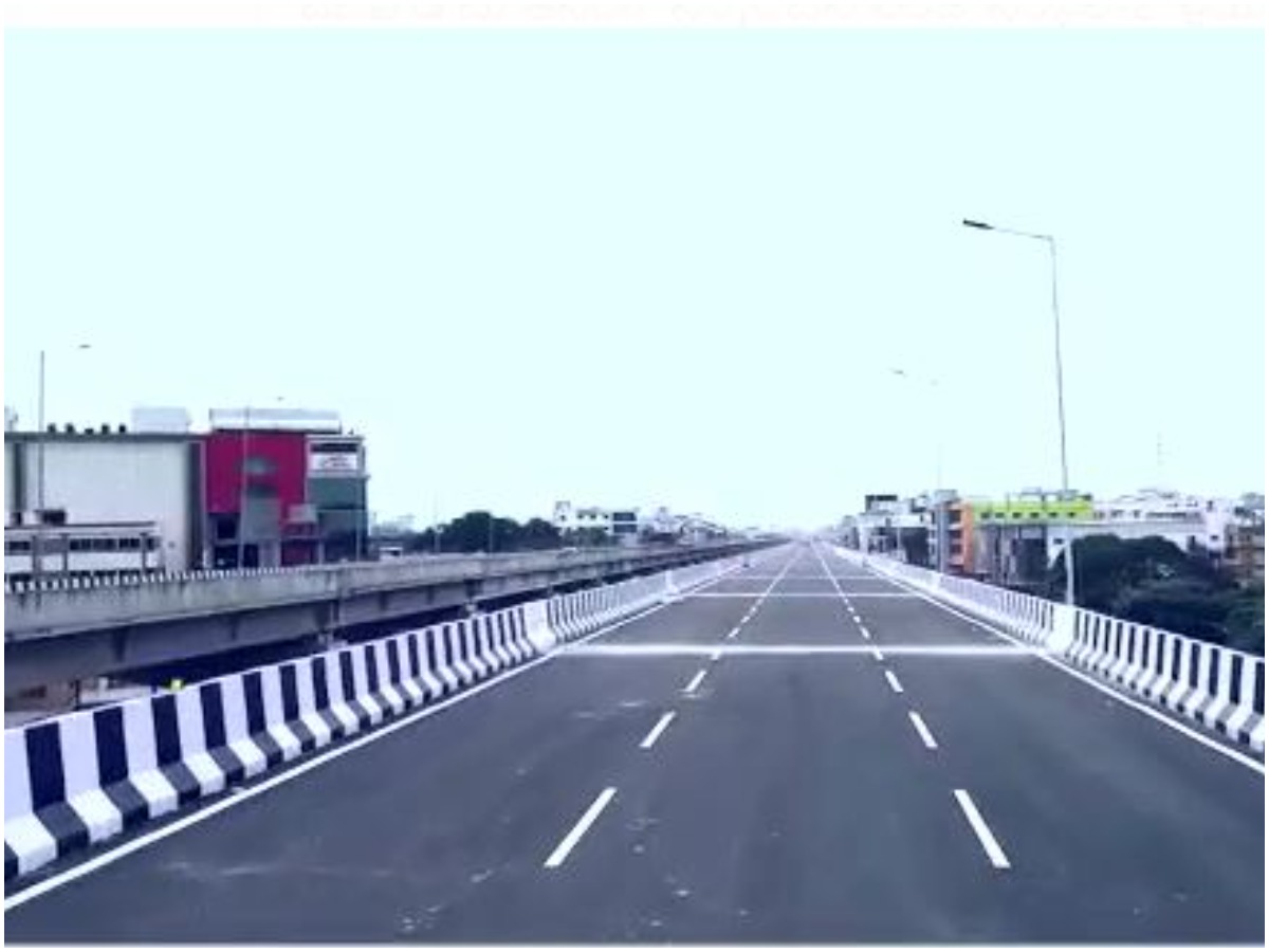 బెజవాడ బెంజిసర్కిల్ రెండో ఫ్లైఓవర్.. ట్రయల్ రన్