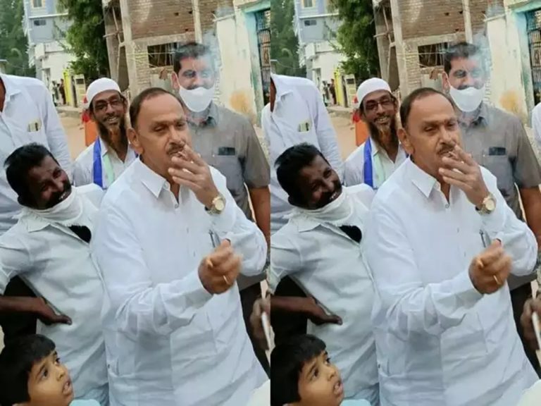 స్టైలుగా బీడీ కాల్చిన వైసీపీ ఎమ్మెల్యే