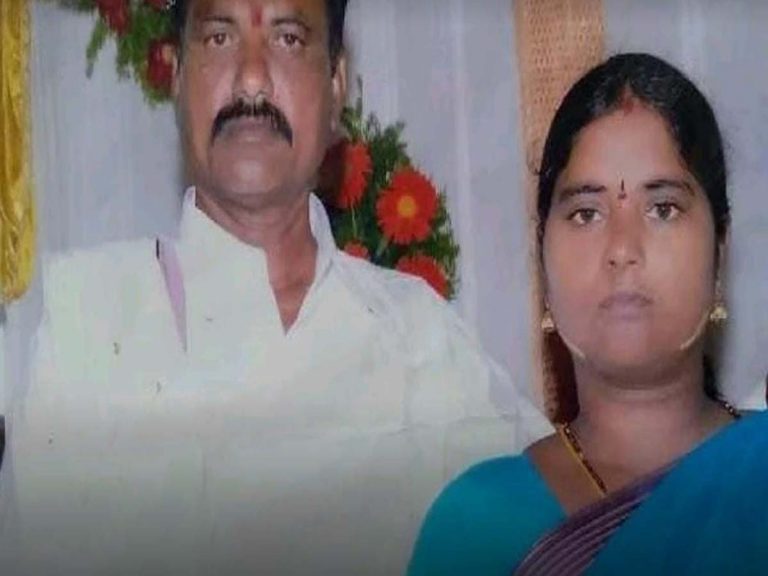భార్యను బండరాయితో కొట్టి చంపిన భర్త