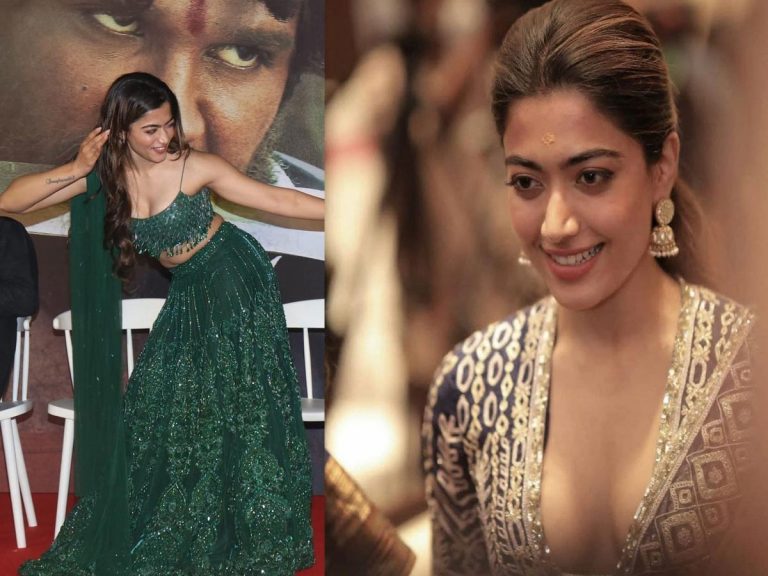 ‘పుష్ప’ ప్రమోషన్స్ లో రెచ్చిపోయిన రష్మిక..  ఇన్నర్ అందాలను చూపిస్తూ