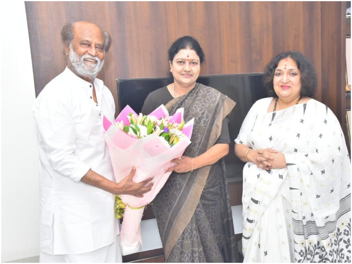 బ్రేకింగ్‌: రజనీకాంత్‌తో శశికళ భేటీ