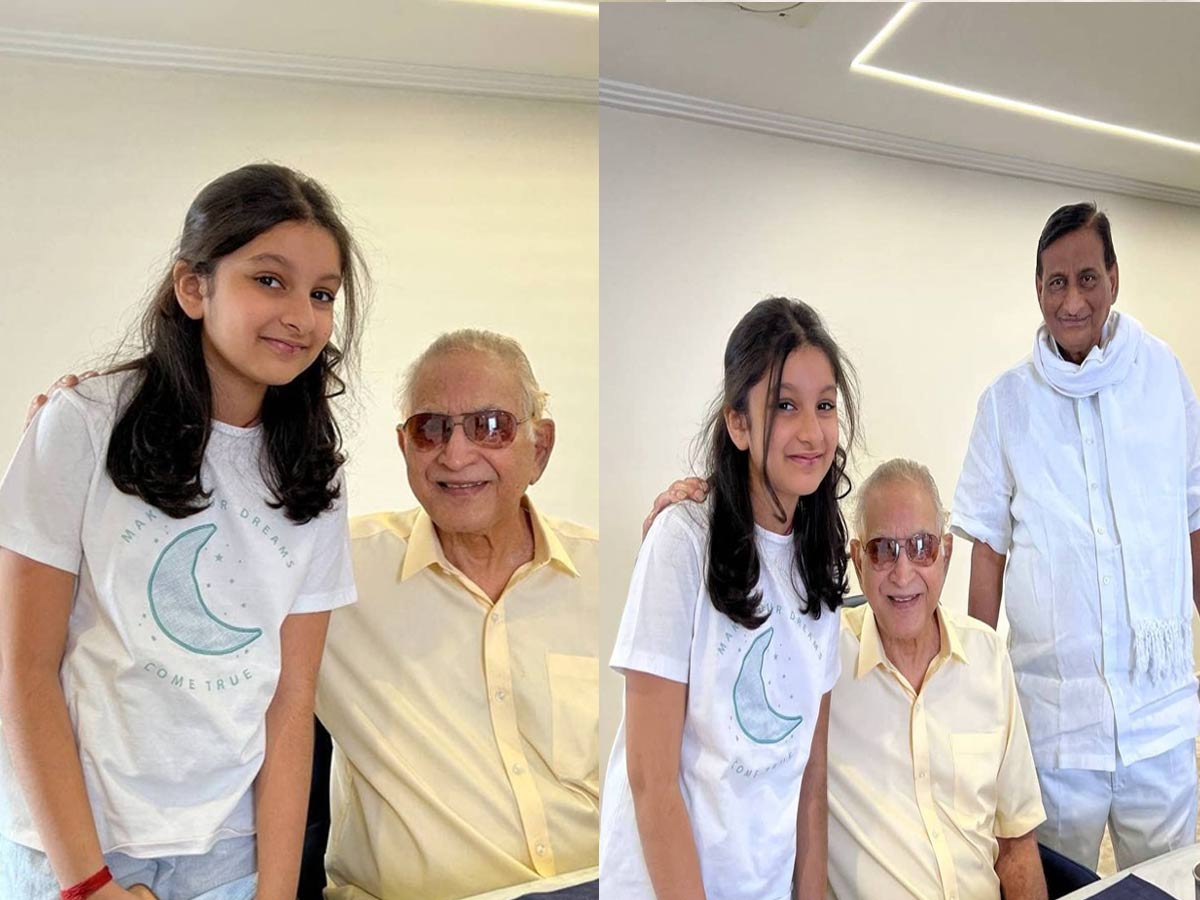 సూపర్ స్టార్ తో ముద్దుల మనవరాలు సితార!