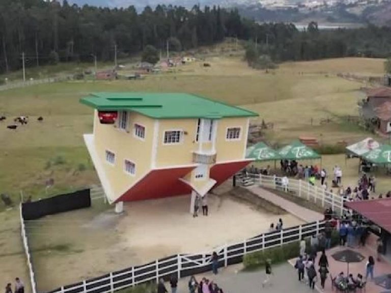 వైర‌ల్‌:  ఆ ఇల్లు త‌ల‌క్రిందులైంది… ఎలానో తెలుసా…