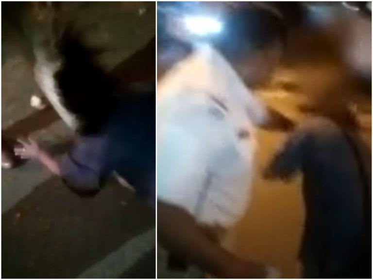 బూటుకాలితో తన్నుతూ.. దివ్యాంగురాలిపై ఖాకీ క్రౌర్యం