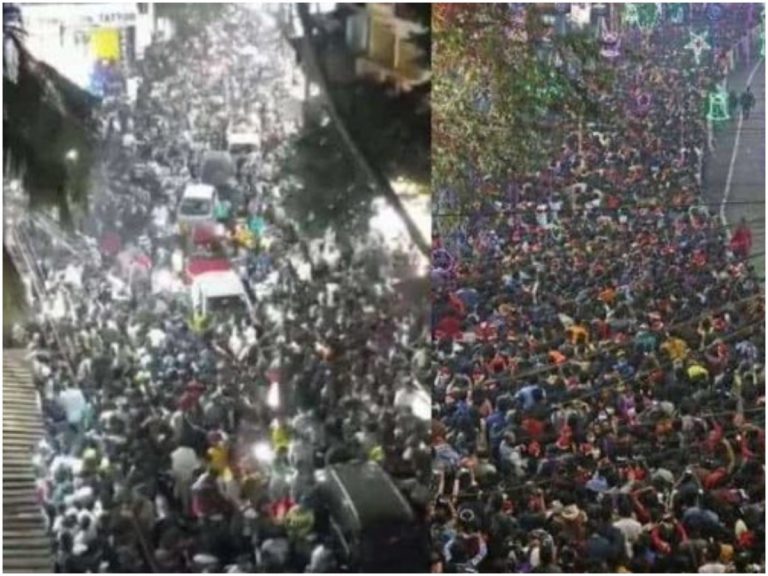 ఇసుకేస్తే రాలనంత రద్దీ.. ఒమిక్రాన్, కరోనా రాదా మరి!