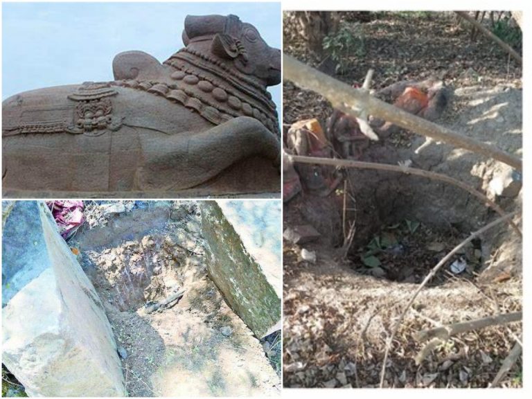 గుప్తనిధుల తవ్వకాలు అనంతం.. చారిత్రక ఆనవాళ్ళు మాయం