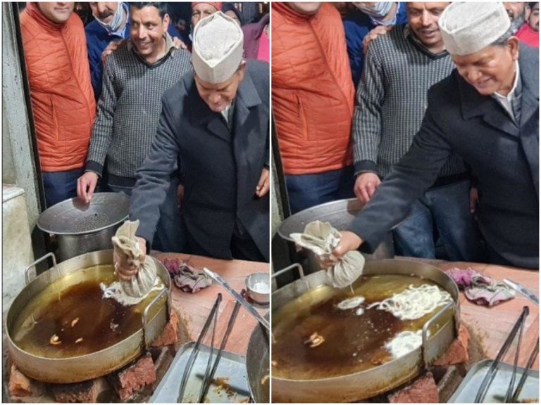 ఎన్నికల సిత్రాలు.. జిలేబీ అమ్ముతున్న మాజీ సీఎం