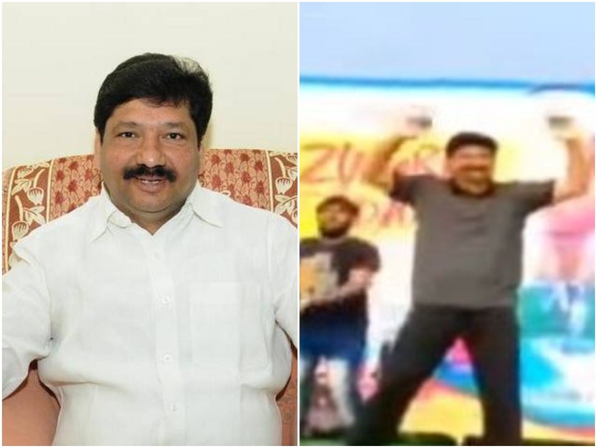 హీరో సంపూర్ణేష్ బాబుతో వైసీపీ ఎమ్మెల్యే జుంబా డ్యాన్స్