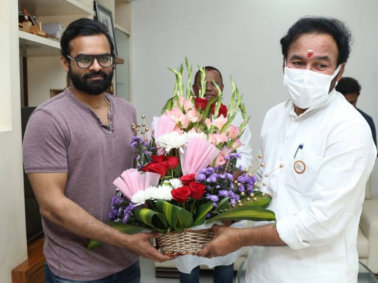 సాయిధరమ్ తేజ్ ను పరామర్శించిన కేంద్రమంత్రి