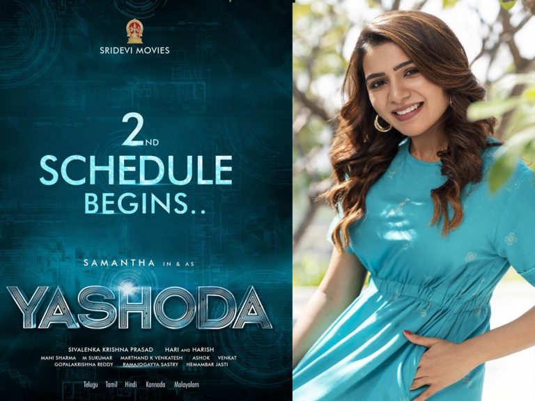 ‘యశోద’ సెకండ్ షెడ్యూల్ మొదలు