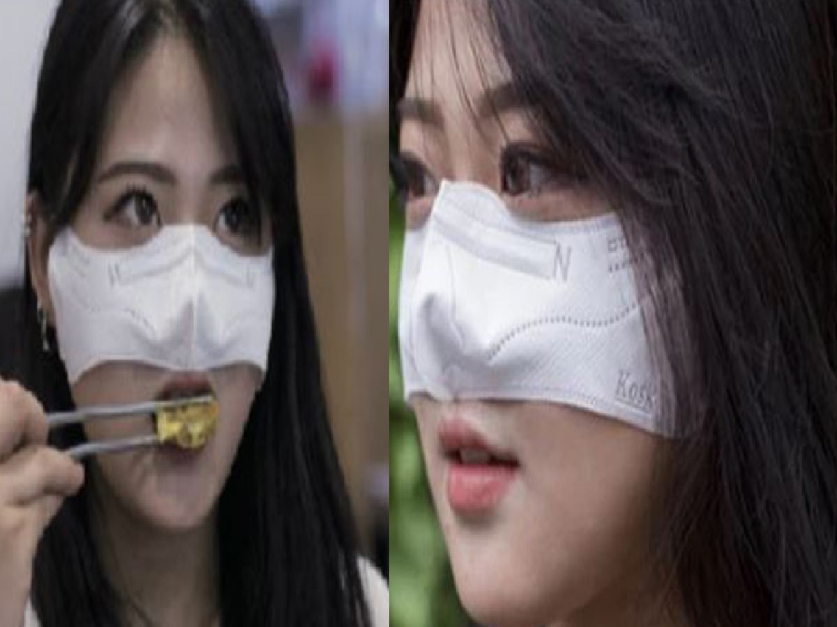 వెరైటీ మాస్క్‌:  మాస్క్‌పెట్టుకొని తినొచ్చు… తాగొచ్చు…