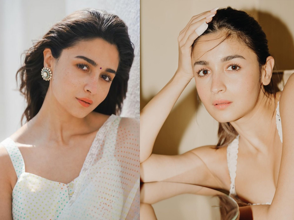 Alia Bhatt: తెల్లా తెల్లని చీర.. జారుతున్నది అలియా పాప