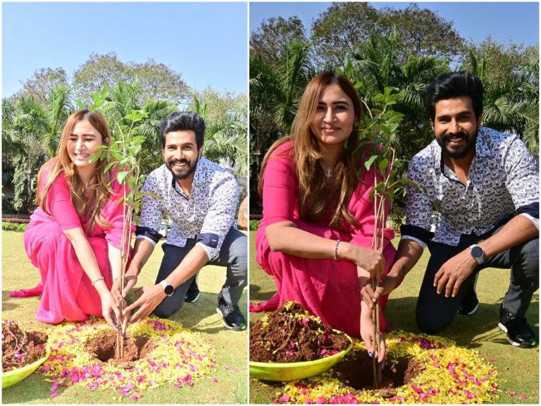 గ్రీన్ఇండియా ఛాలెంజ్ లో పాల్గొన్న గుత్తా జ్వాల,విష్ణు విశాల్ దంపతులు