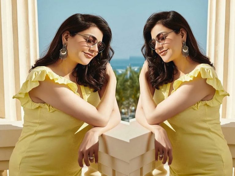 బేబీ బంప్ తో చందమామ.. ఫొటోస్ వైరల్