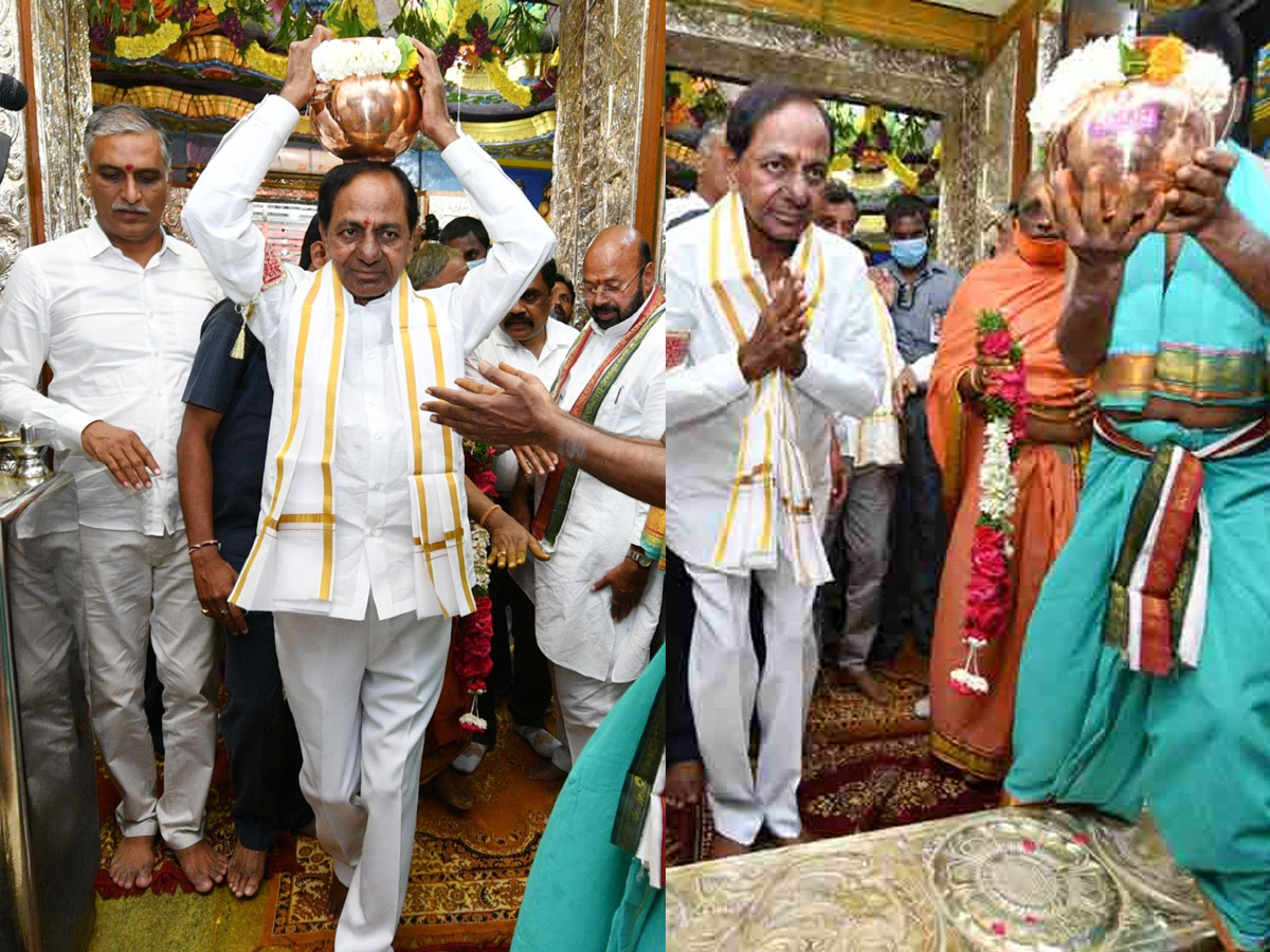 Mallanna Sagar : గోదావరి జలాలతో మల్లన్నకు అభిషేకం