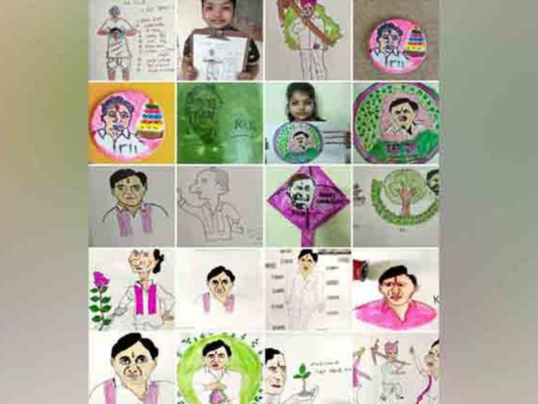 CM KCR: కేసీఆర్‌పై అమితాభిమానం.. ఐదో తరగతి విద్యార్థిని డ్రాయింగ్ ప్రతిభ