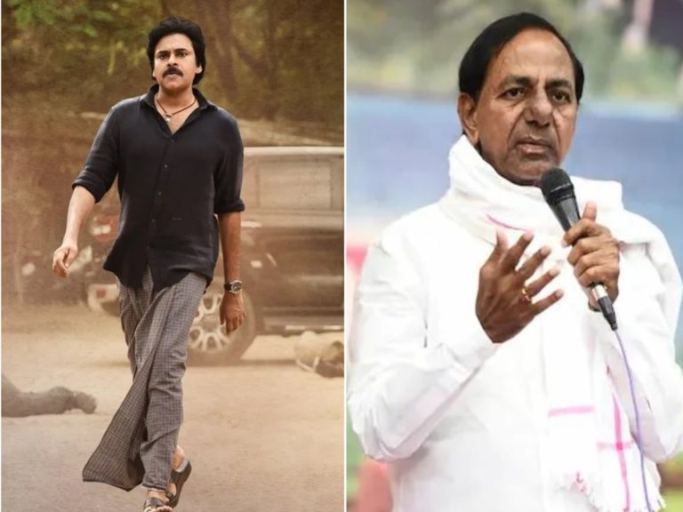 Bheemla Nayak: విజయవాడలో కేసీఆర్ భారీ ఫ్లెక్సీ