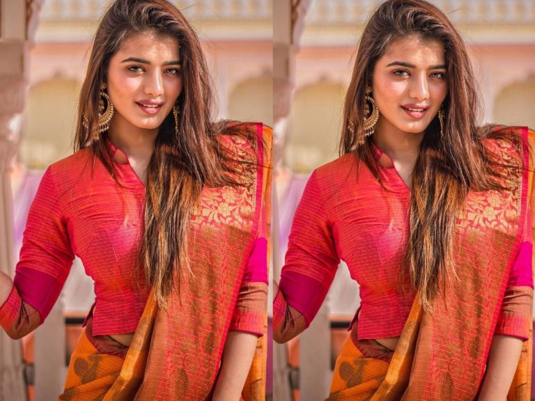 చీరకట్టులోను ‘రొమాంటిక్’ లుక్ వదలనంటుందే..