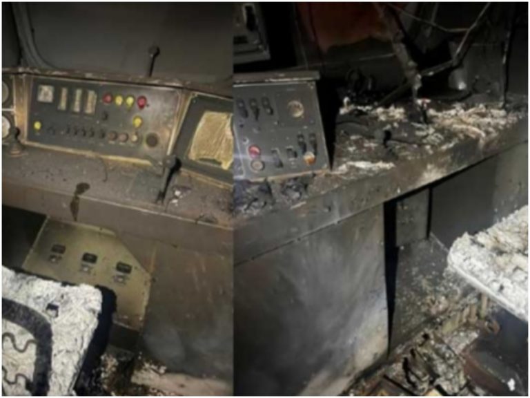 Mavoists Violence: గూడ్స్ రైలుకి నిప్పు..ఆగిన రైళ్ళు